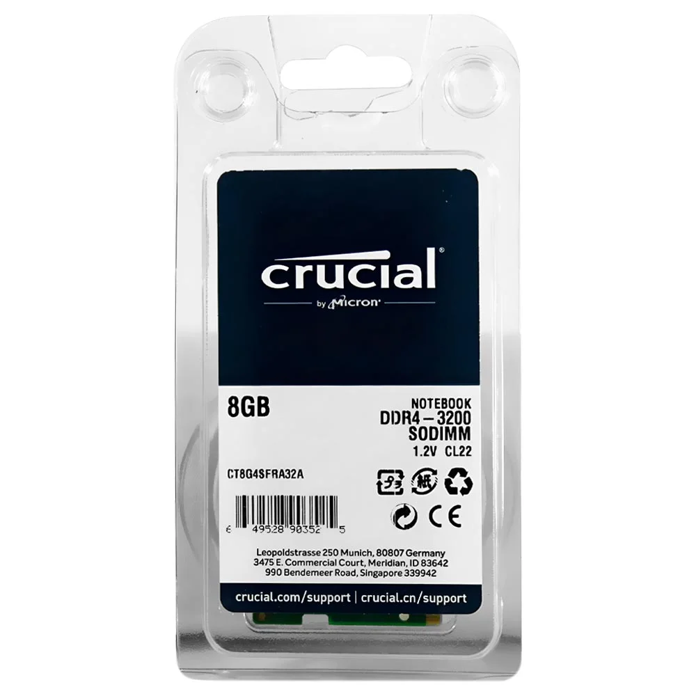 Memória Para Notebook Crucial Sodimm KaBuM