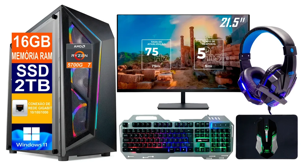 PC Gamer Tech Power Shop AMD Ryzen 7 KaBuM