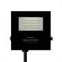 Refletor Blumenau De LED Slim 20w Preto Bivolt 3000k Luz Quente