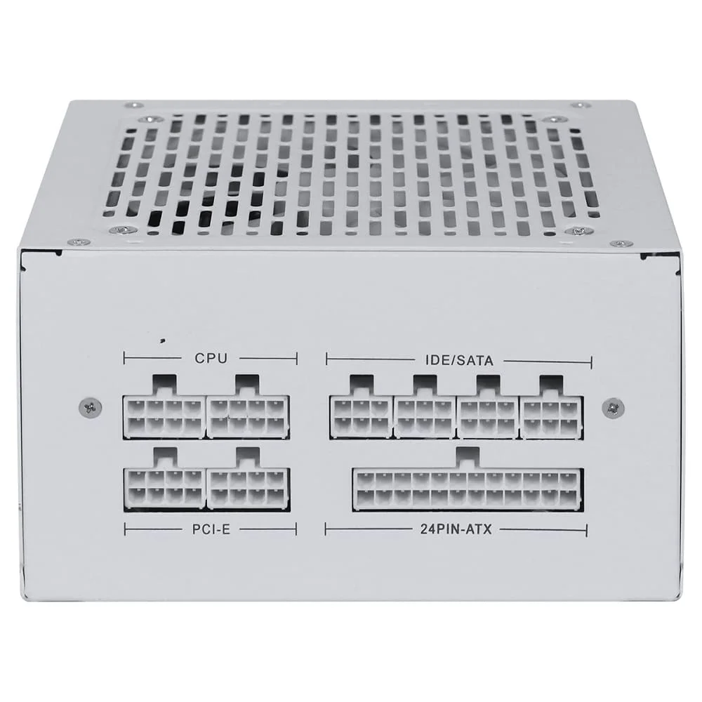 Fonte De Alimentação Gamer PCyes Shocker Full Modular 600w 80 Plus White - White Ghost Fonte De Alimentação Gamer PCyes Shocker Full Modular 600w 80 Plus White - White Ghost