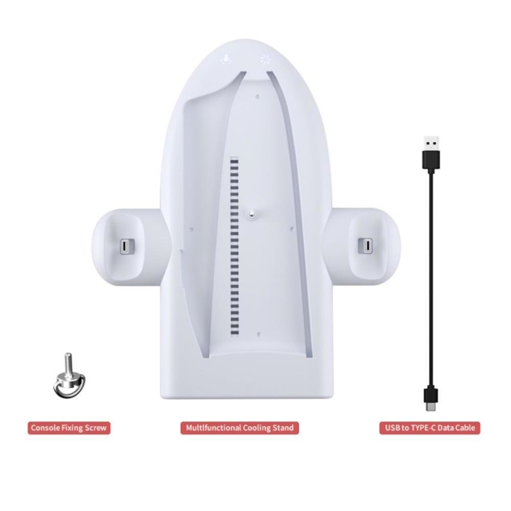 Base Vertical PS5 SLIM Resfriamento e Carregador De Controle Base Vertical PS5 SLIM Resfriamento e Carregador De Controle