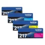 Kit 4x Cores Toner TN217 MFC-L3750 HLL3210 DCP-L3551 B+C+Y+M
