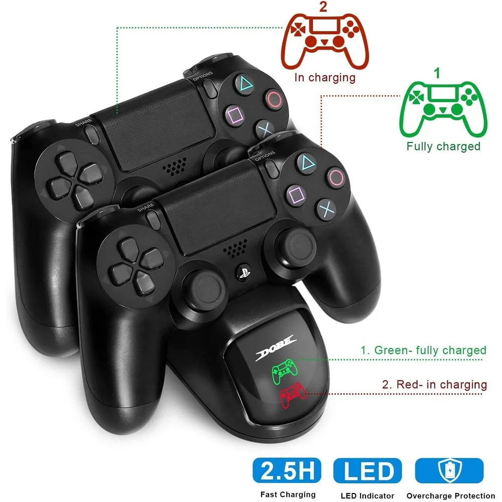 Controlador De Carregamento Para Pstation 4/ps4/slim/ps4 Pro Dock Station Controlador De Carregamento Para Pstation 4/ps4/slim/ps4 Pro Dock Station