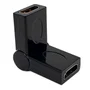 Adaptador Articulado HDMI (fêmea) X HDMI (fêmea) Gv Brasil, Preto - Adt.783