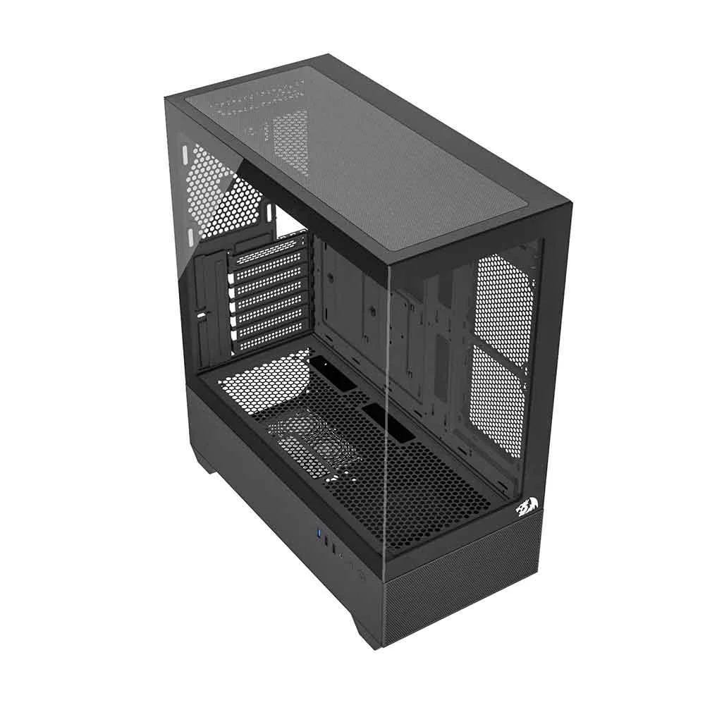 Gabinete Gamer Redragon Aquario Reflect Flow Preto Ca-606b Gabinete Gamer Redragon Aquario Reflect Flow Preto Ca-606b