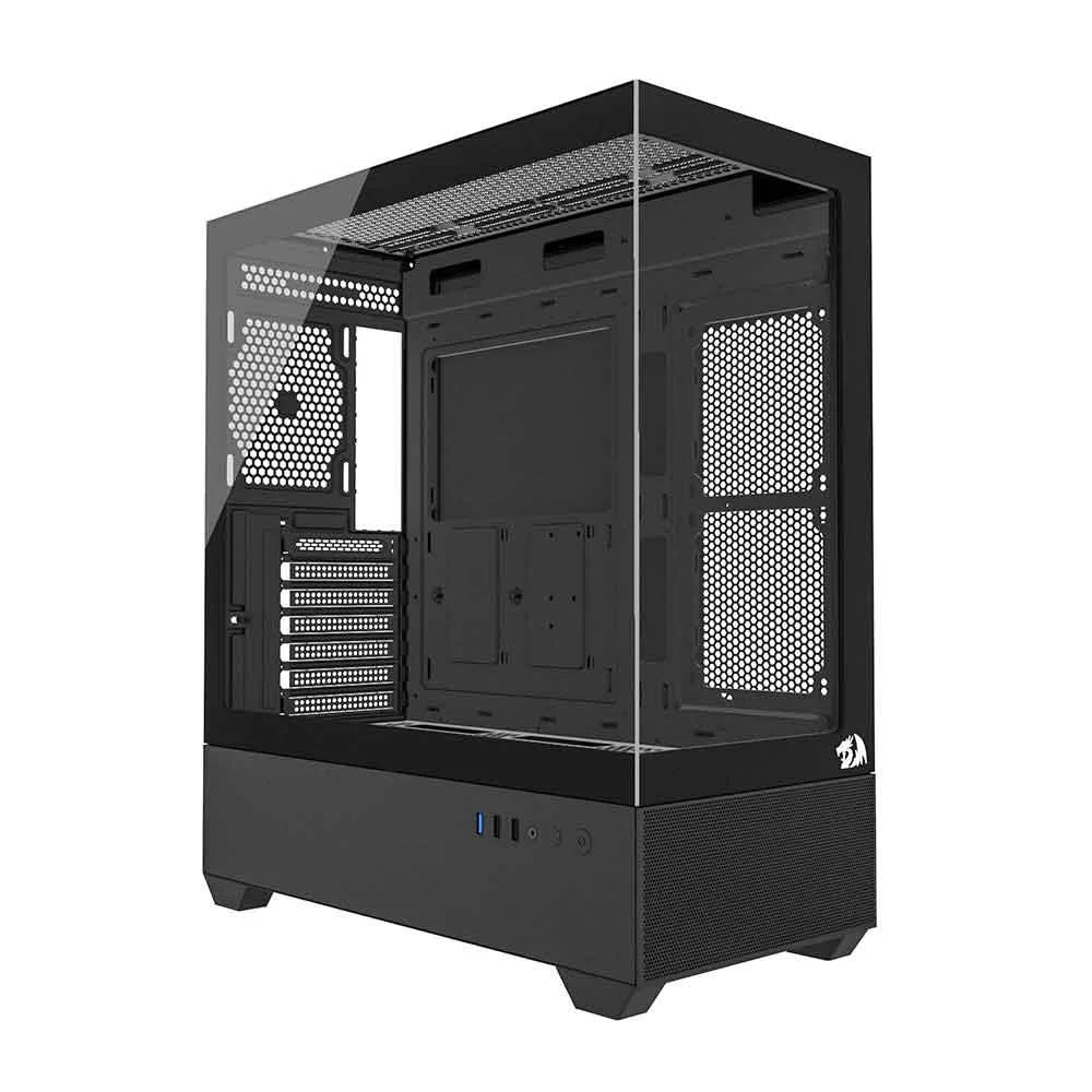 Gabinete Gamer Redragon Aquario Reflect Flow Preto Ca-606b Gabinete Gamer Redragon Aquario Reflect Flow Preto Ca-606b
