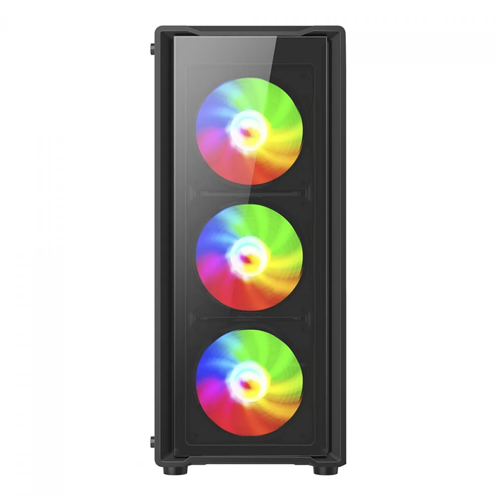 Gabinete Gamer Liketec Sigma Com 3 Fans RGB Atx Preto