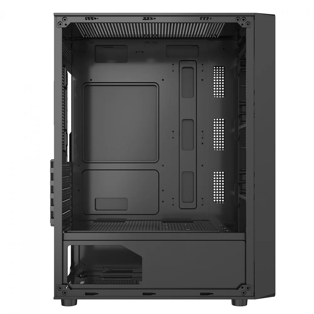 Gabinete Gamer Liketec Sigma Com 3 Fans RGB Atx Preto