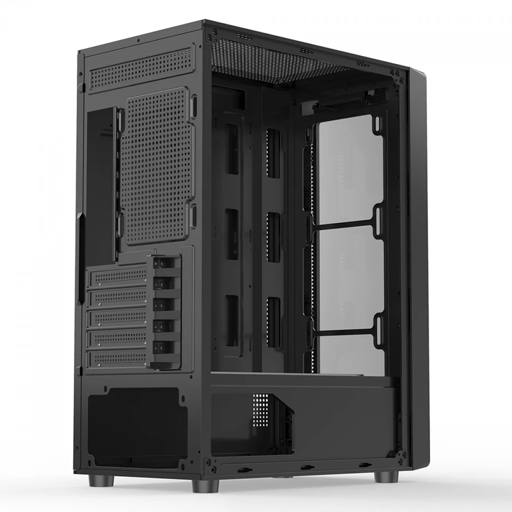 Gabinete Gamer Liketec Sigma Com 3 Fans RGB Atx Preto