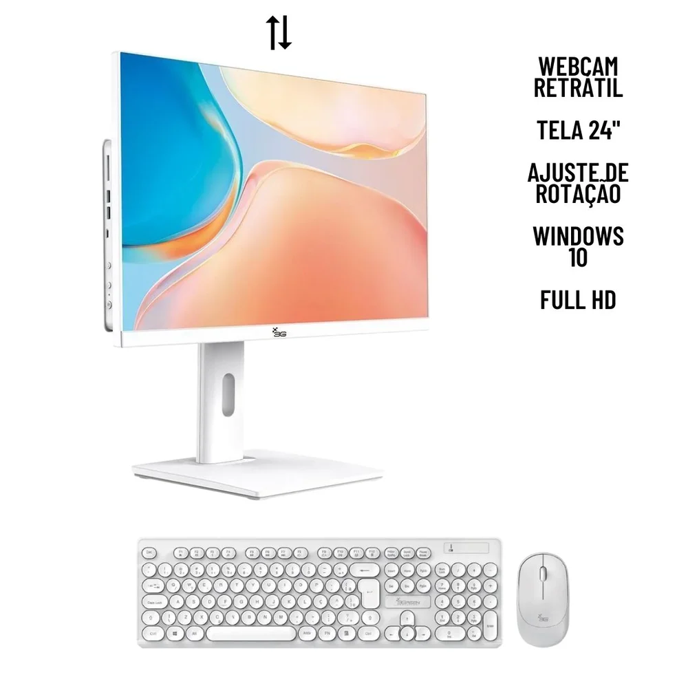 All In One Branco i5 16gb Ram SSD 256gb Tela 24 Wifi Webcam em Campinas - foto 5