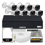 Kit Intelbras 8 Câmeras Segurança Vhc 1120 20m Dvr De 8 Canais Hd 6tb
