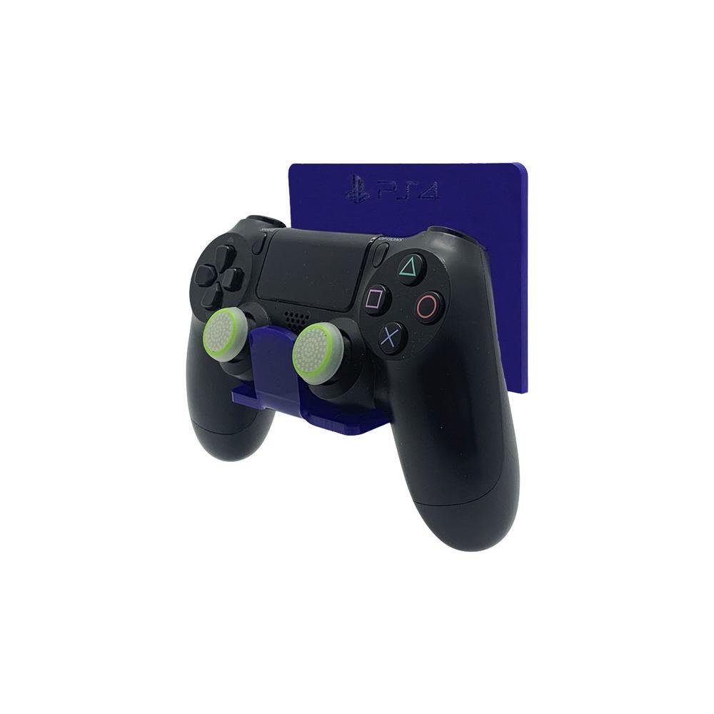 Suporte Controle Parede Playstation 4 - Ps4 - Material Acrílico Azul