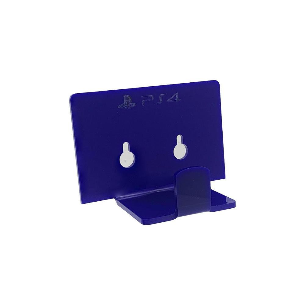 Suporte Controle Parede Playstation 4 - Ps4 - Material Acrílico Azul