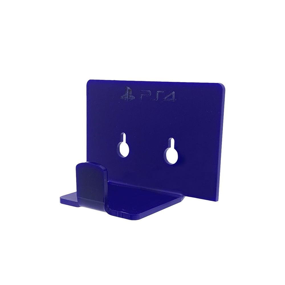 Suporte Controle Parede Playstation 4 - Ps4 - Material Acrílico Azul
