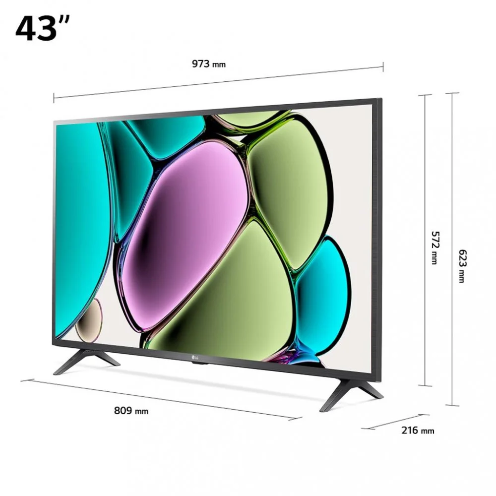 Smart TV  43 Polegadas LG, 2 HDMI, 1 USB, Full Hd Hdr10 Thinq Ai Webos, Wifi5, Bluetooth, Alexa - 43lr6700psa