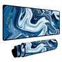 Mouse Pad Gamer Speed Extra Grande Desk Pad Profissional Premium Com Borda Costurada 70x30  - Abstrato Azul