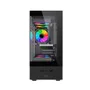Gabinete Gamer Gbt X500mb, Frente E Lateral Em Vidro Temperado, Com 3 Fans Rainbow, Preto.
