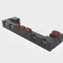 Dock Base Estação De Carregamento Para 4 Controle Joy-con De Nintendo Switch Lite OLED - Armazenamento Para 8 Jogos Cinz