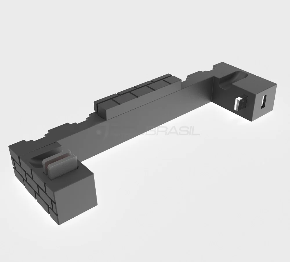 Dock Base Estação De Carregamento Para 4 Controle Joy-con De Nintendo Switch Lite OLED - Armazenamento Para 8 Jogos Cinz Dock Base Estação De Carregamento Para 4 Controle Joy-con De Nintendo Switch Lite OLED - Armazenamento Para 8 Jogos Cinz