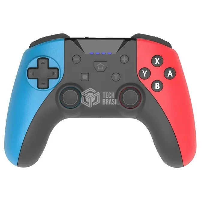 Controle Sem Fio Turbo Para Nintendo Switch PC Ios Android Steam Bluetooth Azul+vermelho Controle Sem Fio Turbo Para Nintendo Switch PC Ios Android Steam Bluetooth Azul+vermelho