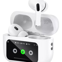 Fone Bluetooth Kaidi 5.3 Tela Touch Com Display Tws Branco