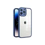 Capa Capinha Case Clean Premium Borda Da Câmera Com Brilho Compatível Para Iphone 13 Pro Max - Azul Marinho