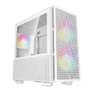 Gabinete Gamer Deepcool Ch360 Wh, ARGB, Mini Tower, Vidro Temperado, Sem Fonte, Com 3 Fans, Branco