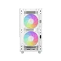 Gabinete Gamer Deepcool Ch360 Wh, ARGB, Mini Tower, Vidro Temperado, Sem Fonte, Com 3 Fans, Branco