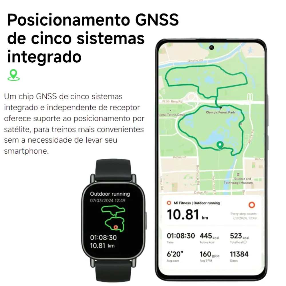 Smartwatch Redmi Watch 5 Lite Gps, Tela AmoLED 1,96" 150 Modos Esportivos M2352w1 Preto Smartwatch Redmi Watch 5 Lite Gps, Tela AmoLED 1,96" 150 Modos Esportivos M2352w1 Preto