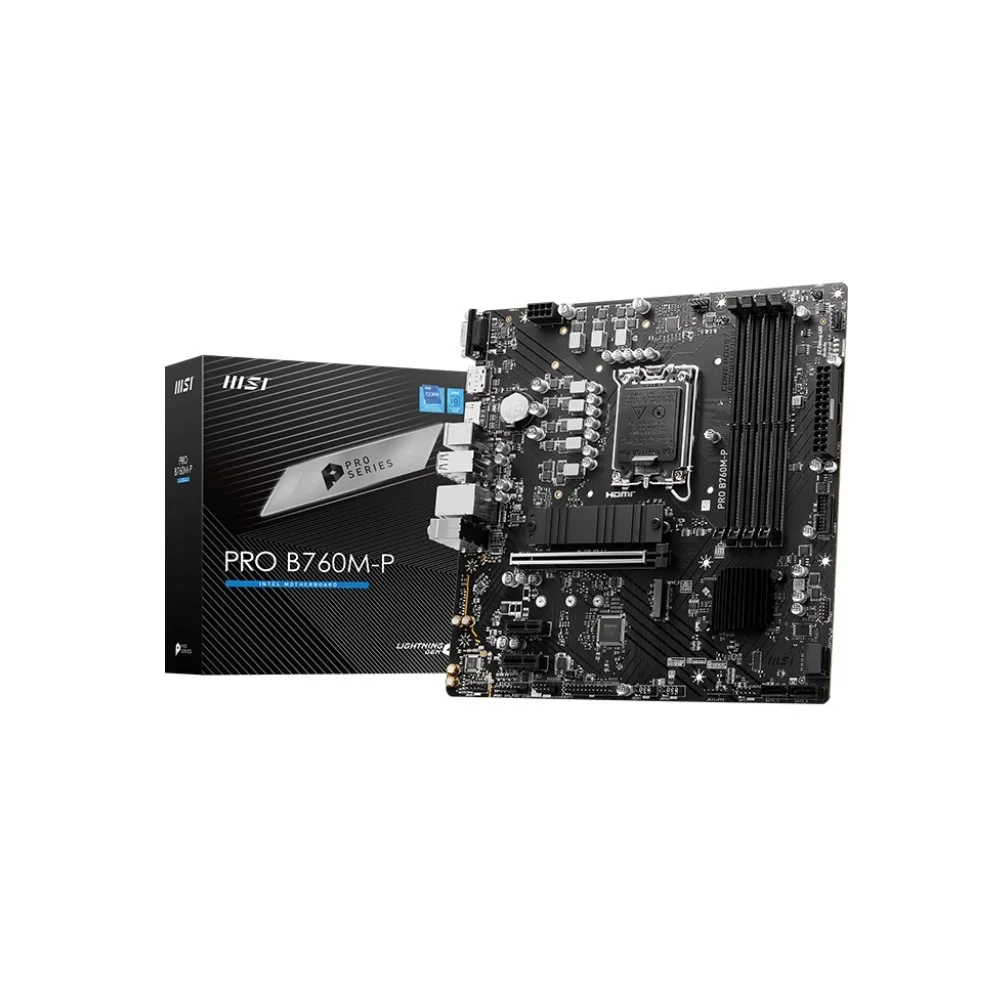 Placa Mãe Msi Pro B760m-p LGA 1700 B760 Matx Ddr5