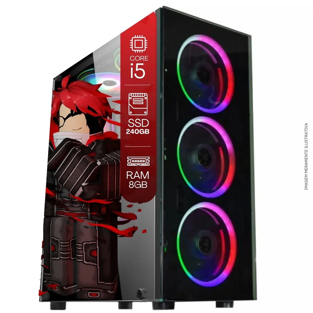 "Computador PC Gamer Completo Balão.info Intel Core I5 SSD 240GB 8GB Teclado Mouse Mouse Pad E Headset Gamer Joystick Monitor 19"" WINDOWS 10 Pro Trial" - view 3