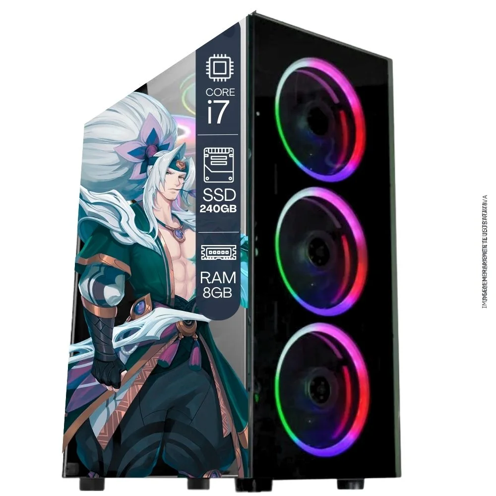 "Computador PC Gamer Completo Balão.info Intel Core I7 SSD 240GB 8GB Teclado Mouse Mouse Pad E Headset Gamer Joystick Monitor 23"" WINDOWS 10 Pro Trial" - view 3