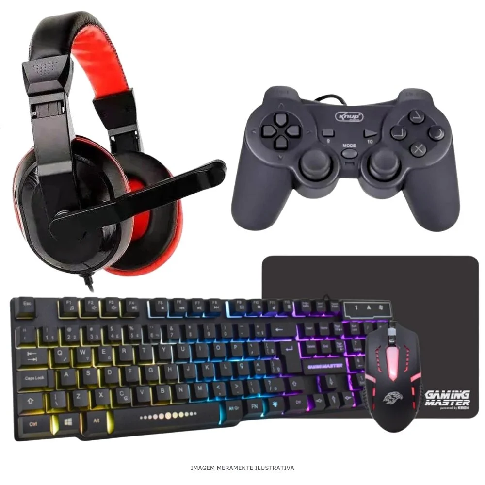 "Computador PC Gamer Completo Balão.info Intel Core I7 SSD 240GB 8GB Teclado Mouse Mouse Pad E Headset Gamer Joystick Monitor 23"" WINDOWS 10 Pro Trial" - view 4