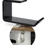 Suporte Gamer Para Fone De Ouvido Acrílico De Mesa Parede Com Fita Dupla Face Preto