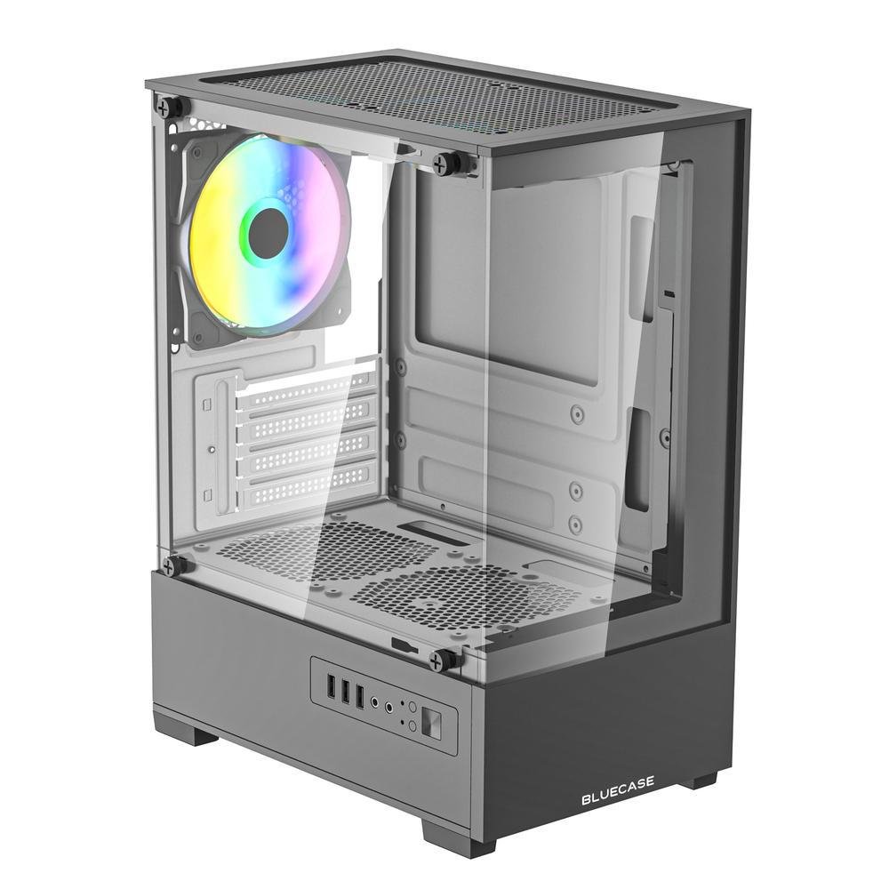 Gabinete Gamer Bg-055 Hit Pro 3x Fan Rainbow Vidro Cinza Gabinete Gamer Bg-055 Hit Pro 3x Fan Rainbow Vidro Cinza