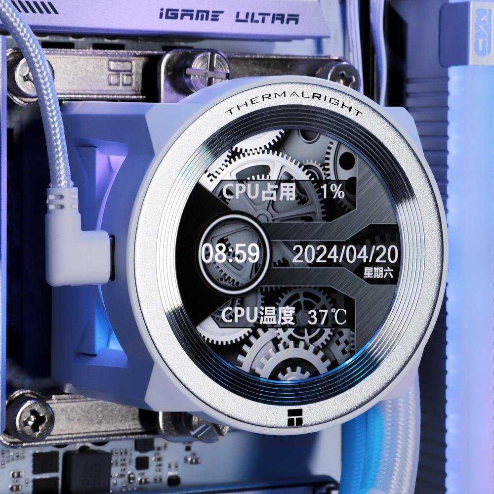 PC用ファン・クーラー THERMALRIGHT CORE VISION 360 WHITE ARGB KaBuM Aperte o K e evolua em Tecnologia e Games