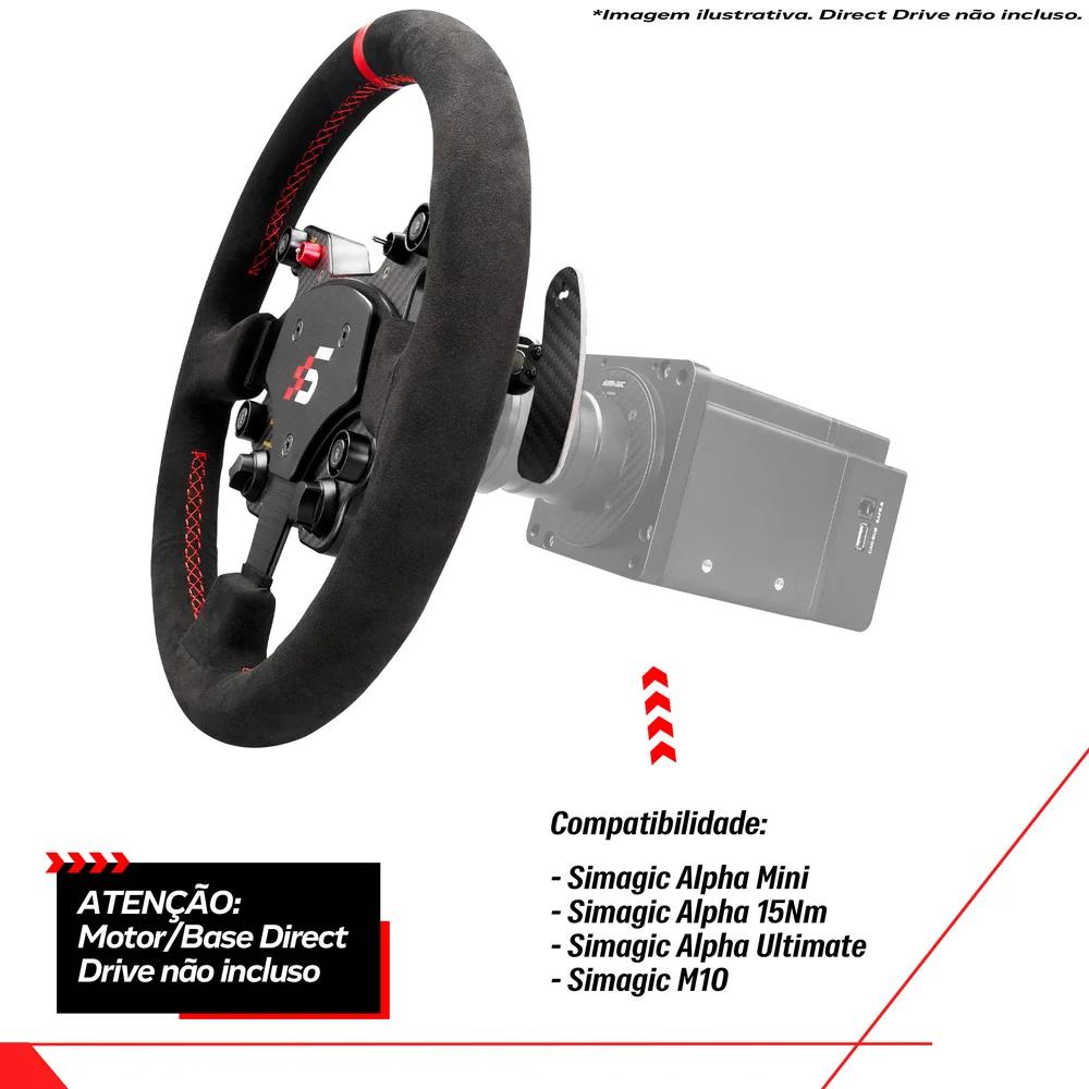 Aro Volante Simagic Gt1 Alcantara Extreme Simracing