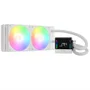 Water Cooler 240mm Gamdias Chione E4-240 Wh, ARGB, Display Lcd, White - Chione E4-240 Wh.