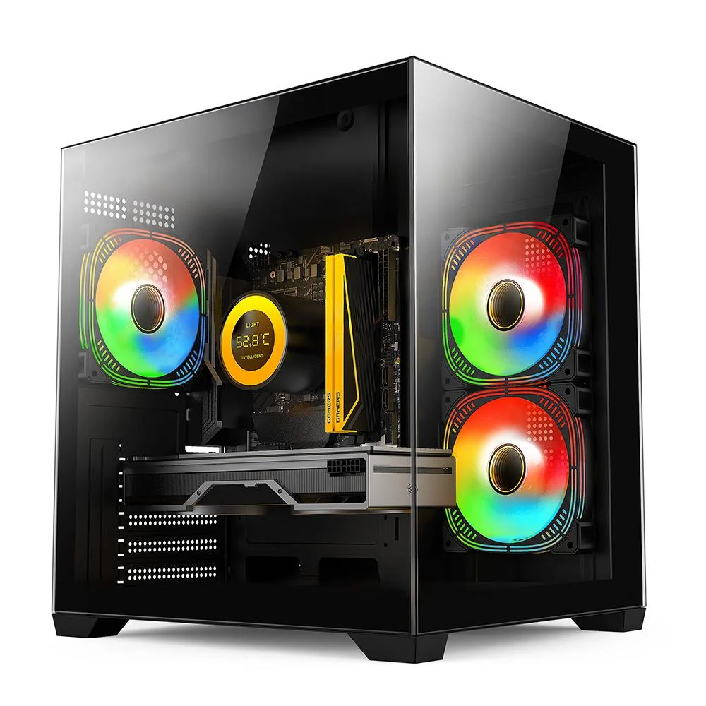 PC Gamer Skill Aquarium, Amd Ryzen 5 5600gt, 16gb 3200mhz, Radeon Vega 7, SSD 512gb M.2, Fonte 500w, Preto Ska003