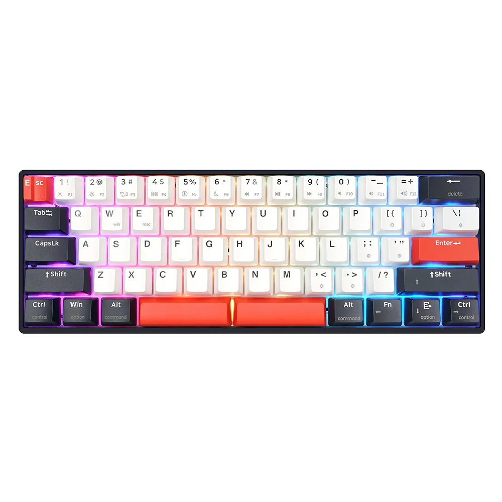 キングストン Teclado Gamer Skyloong GK61 QMKVIA KaBuM