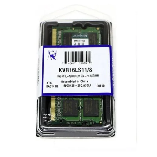 Memoria 8GB P/ Notebook Kingston Ddr3 1600mhz Kvr16ls11/8