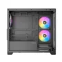 Gabinete Gamer Antec Cx300m RGB Basic Lateral De Vidro Temperado 4mm Micro-atx/itx Com 3 Fans RGB 12.