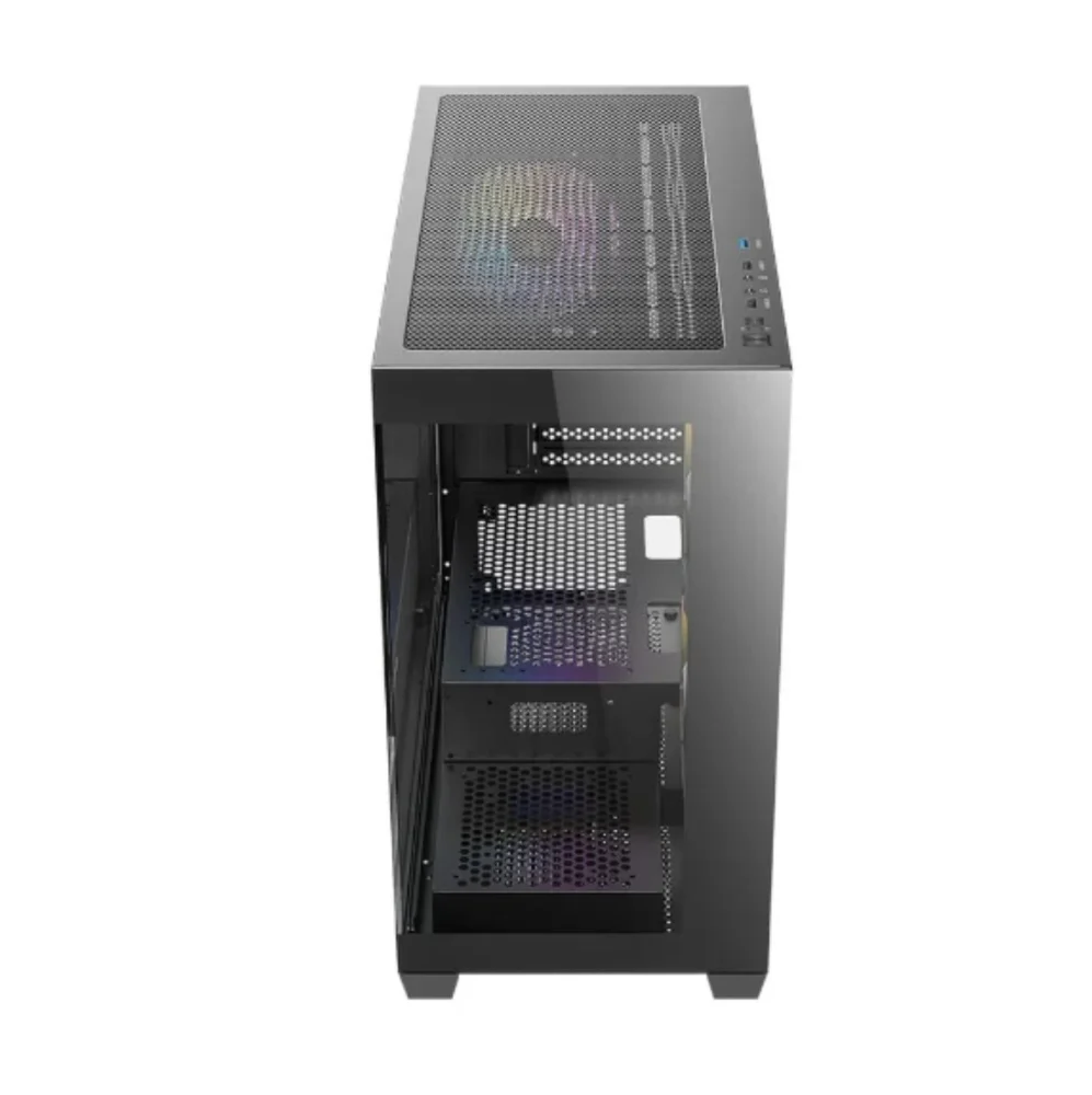 Gabinete Gamer Antec Cx300m RGB Basic Lateral De Vidro Temperado 4mm Micro-atx/itx Com 3 Fans RGB 12.