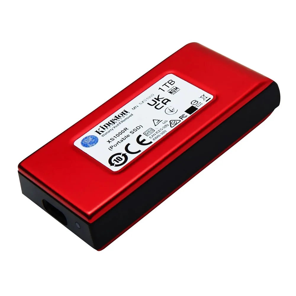 SSD Externo Kingston Xs1000, 1TB, Usb 3.2 Gen 2 - Vermelho - Sxs1000r/1000g. SSD Externo Kingston Xs1000, 1TB, Usb 3.2 Gen 2 - Vermelho - Sxs1000r/1000g.