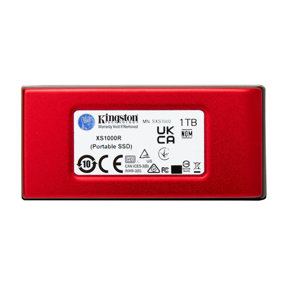 SSD Externo Kingston Xs1000, 1TB, Usb 3.2 Gen 2 - Vermelho - Sxs1000r/1000g. SSD Externo Kingston Xs1000, 1TB, Usb 3.2 Gen 2 - Vermelho - Sxs1000r/1000g.