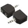Adaptador P2 Macho Para 2 P2 Fêmea.