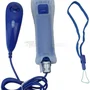 Controle Wii Remote Plus + Nunchuck Para Nintendo Wii E Nintendo Wii U Azul Escuro