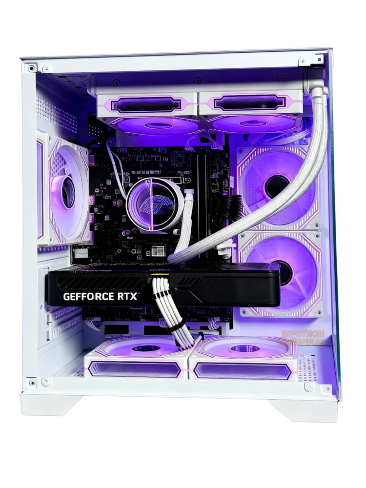 PC Gamer Aquario Branco Ryzen 7 5700x, RTX 5060, 32gb Ram, SSD 1TB, Water Cooler RGB, Design Impecável - view 5