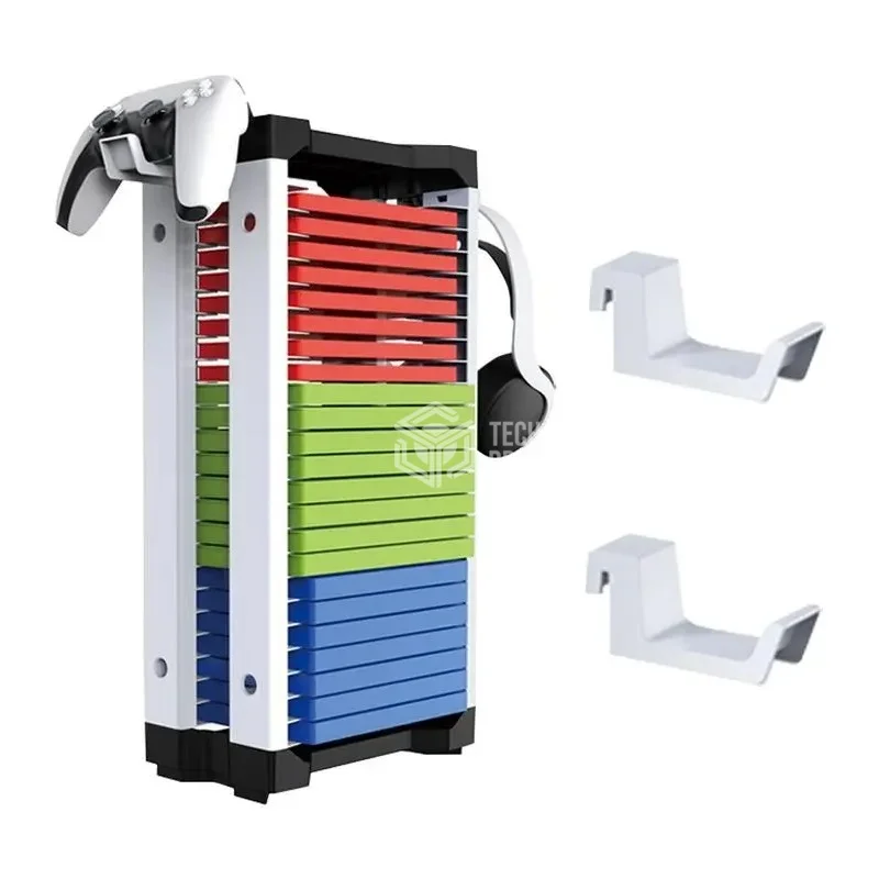 Suporte Para 23 Jogos Controle E Fone Para Ps4, Ps5, XBOX One, XBOX Series One, Nintendo Switch E Blu-ray Torre De Armaz