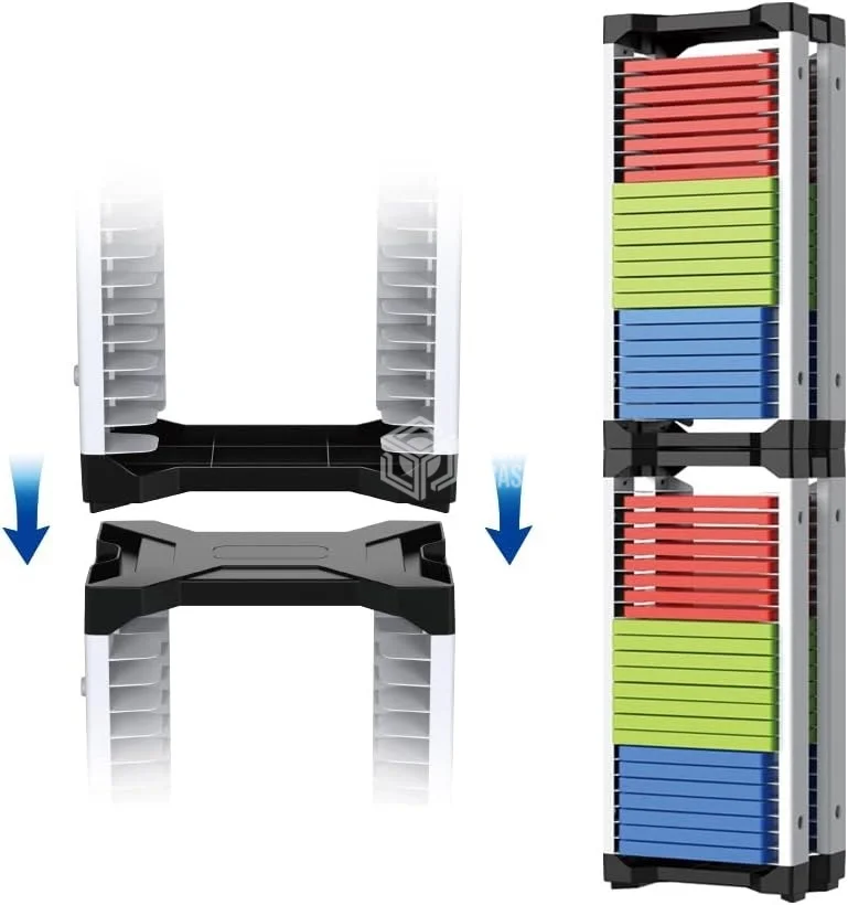 Suporte Para 23 Jogos Controle E Fone Para Ps4, Ps5, XBOX One, XBOX Series One, Nintendo Switch E Blu-ray Torre De Armaz